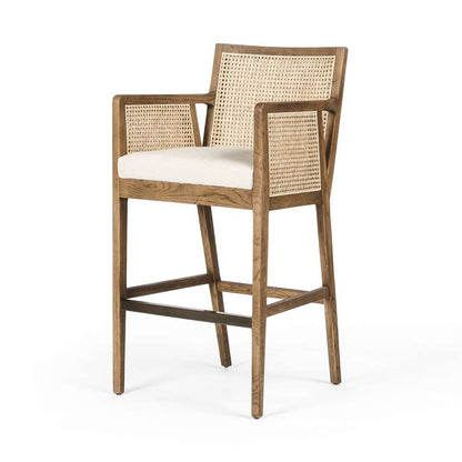 Four Hands - Antonia Cane Bar Stool - Savile Flax - 109035-007 veiw 1