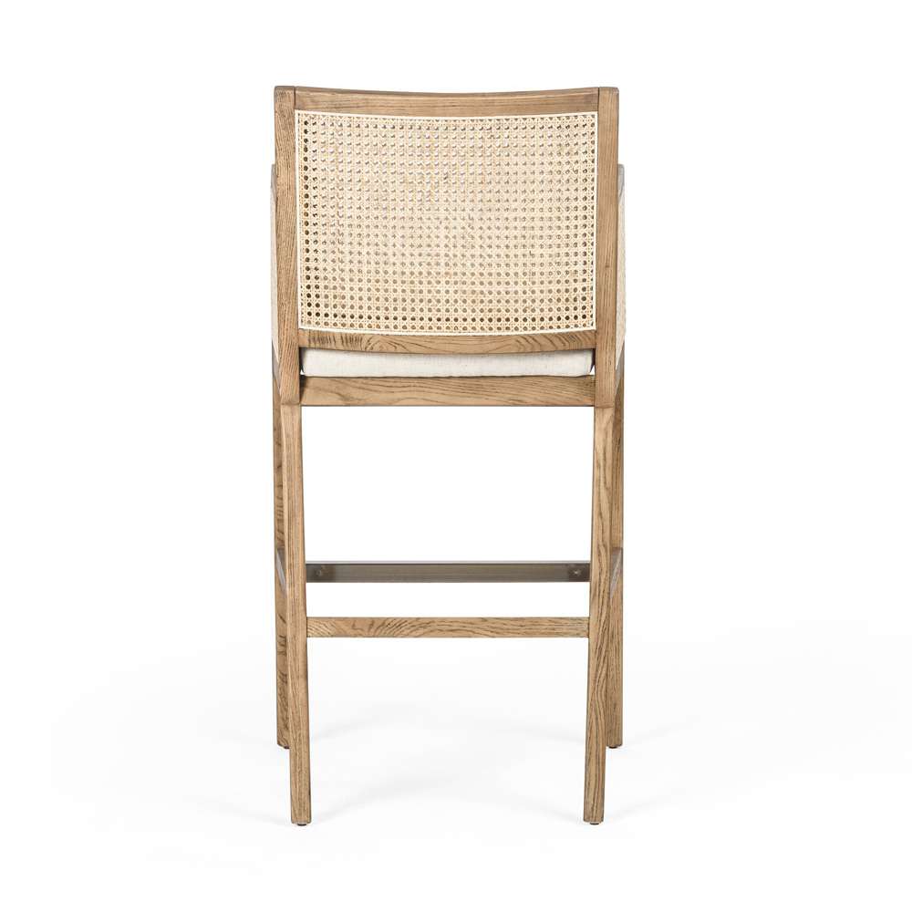 Four Hands - Antonia Cane Bar Stool - Savile Flax - 109035-007 veiw 3