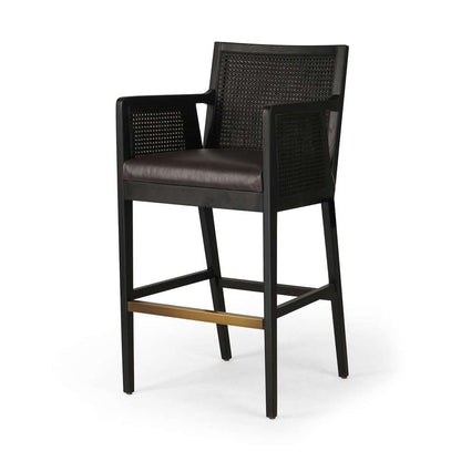 Four Hands - Antonia Cane Bar Stool - Sonoma Black - 109035-019 veiw 1