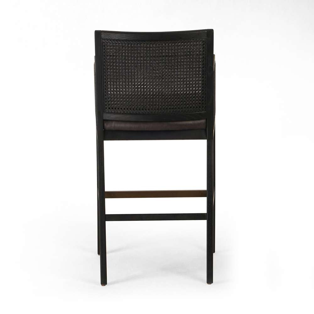 Four Hands - Antonia Cane Bar Stool - Sonoma Black - 109035-019 veiw 3