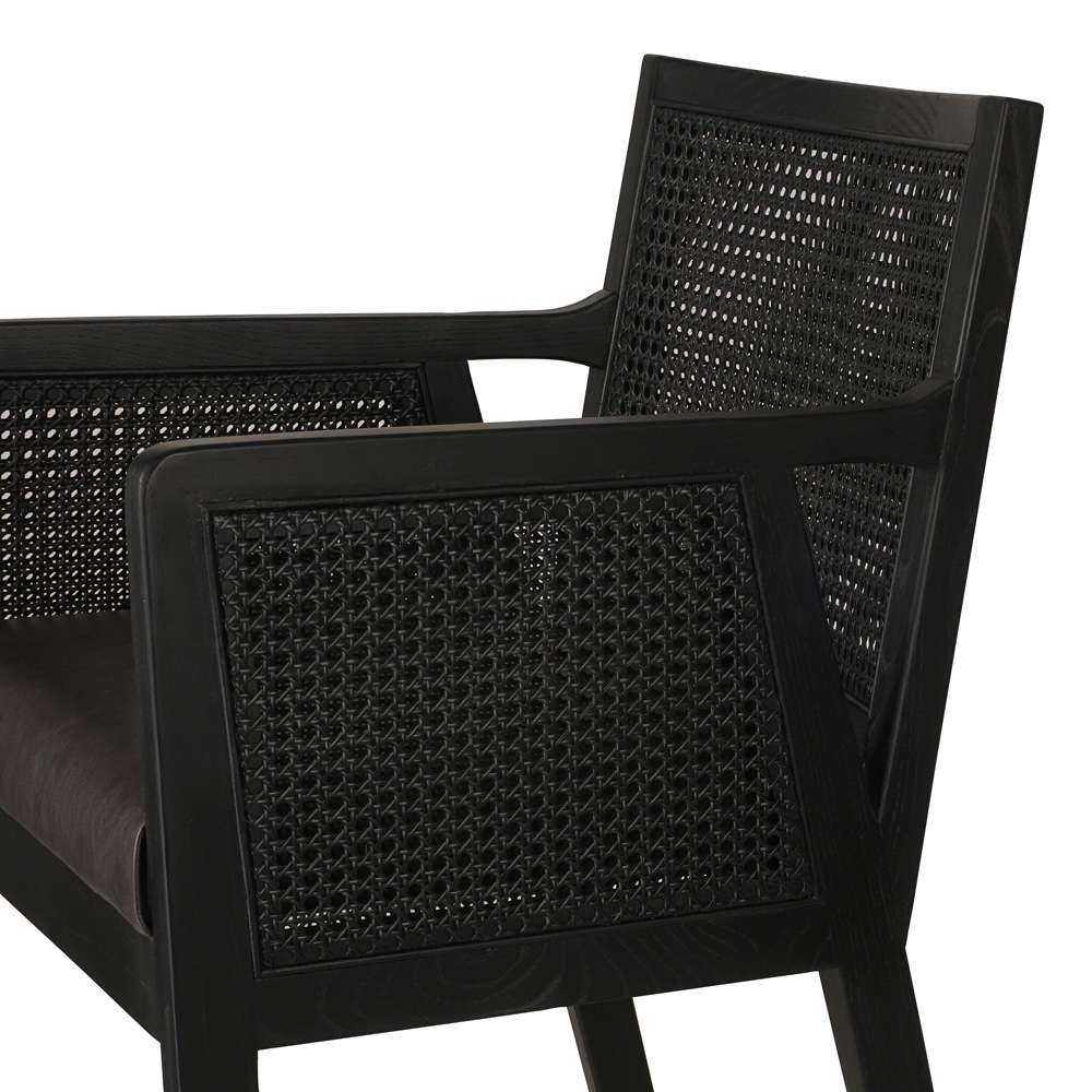 Four Hands - Antonia Cane Bar Stool - Sonoma Black - 109035-019 veiw 5