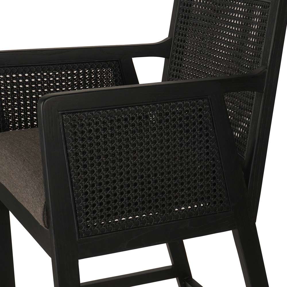 Four Hands - Antonia Cane Bar + Counter Stool - Sonoma Black - 109035-021 veiw 8