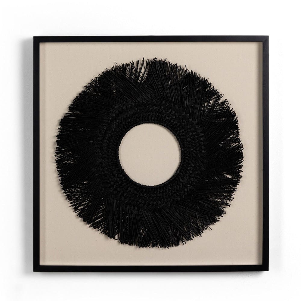 Four Hands - Ari Framed Seagrass Object - Black 1.5 Maple - 229913-001 view 1