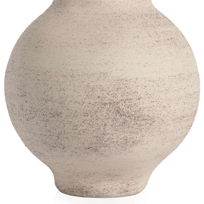 Four Hands - Arid Round Vase - Distressed Cream - 232030-001 veiw 2
