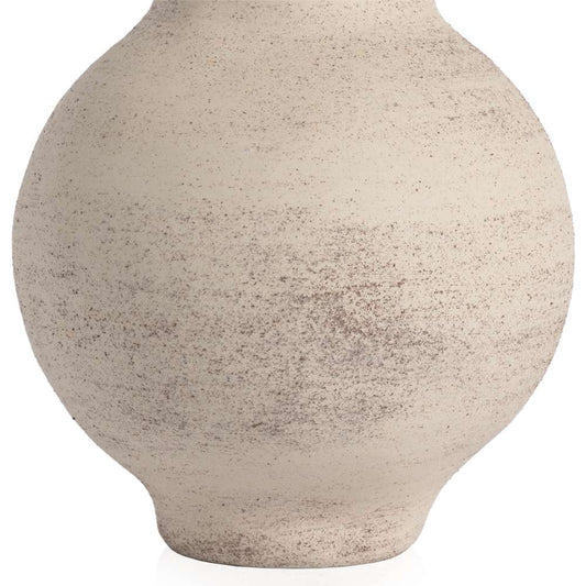 Four Hands - Arid Round Vase - Distressed Cream - 232030-001 veiw 2