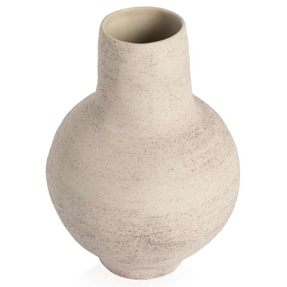 Four Hands - Arid Round Vase - Distressed Cream - 232030-001 veiw 5