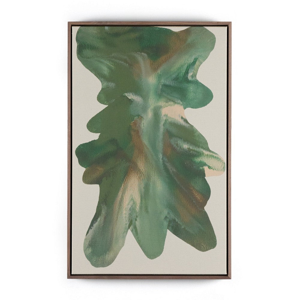 Four Hands - Art Studio - Rorschach Forrest Diptych by Orfeo Quagliata - Rustic Walnut Floater - 239203-002_CLOSEOUT view 2