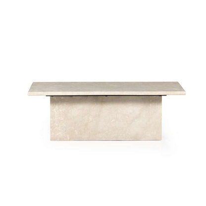 Four Hands - Arum Coffee Table - Cream Marble - 229610-001 veiw 2
