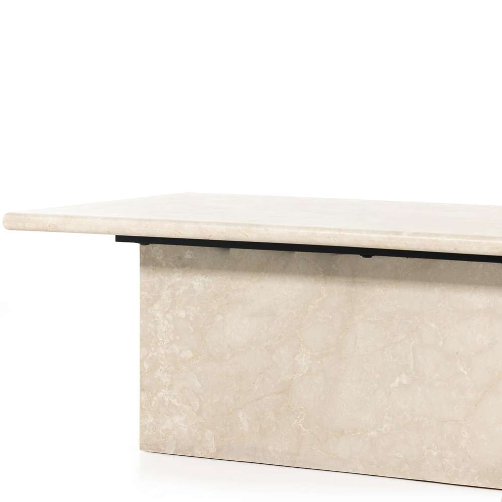 Four Hands - Arum Coffee Table - Cream Marble - 229610-001 veiw 8