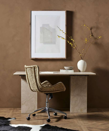 Four Hands - Arum Desk - Cream Marble - 228598-001 veiw 3