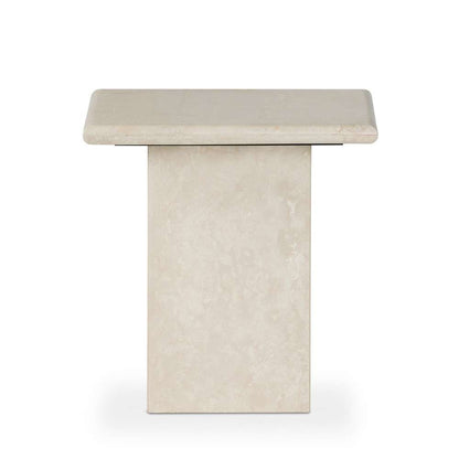 Four Hands - Arum End Table - Cream Marble - 229632-001 veiw 2