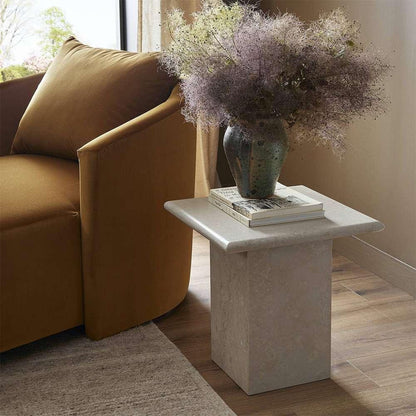 Four Hands - Arum End Table - Cream Marble - 229632-001 veiw 3