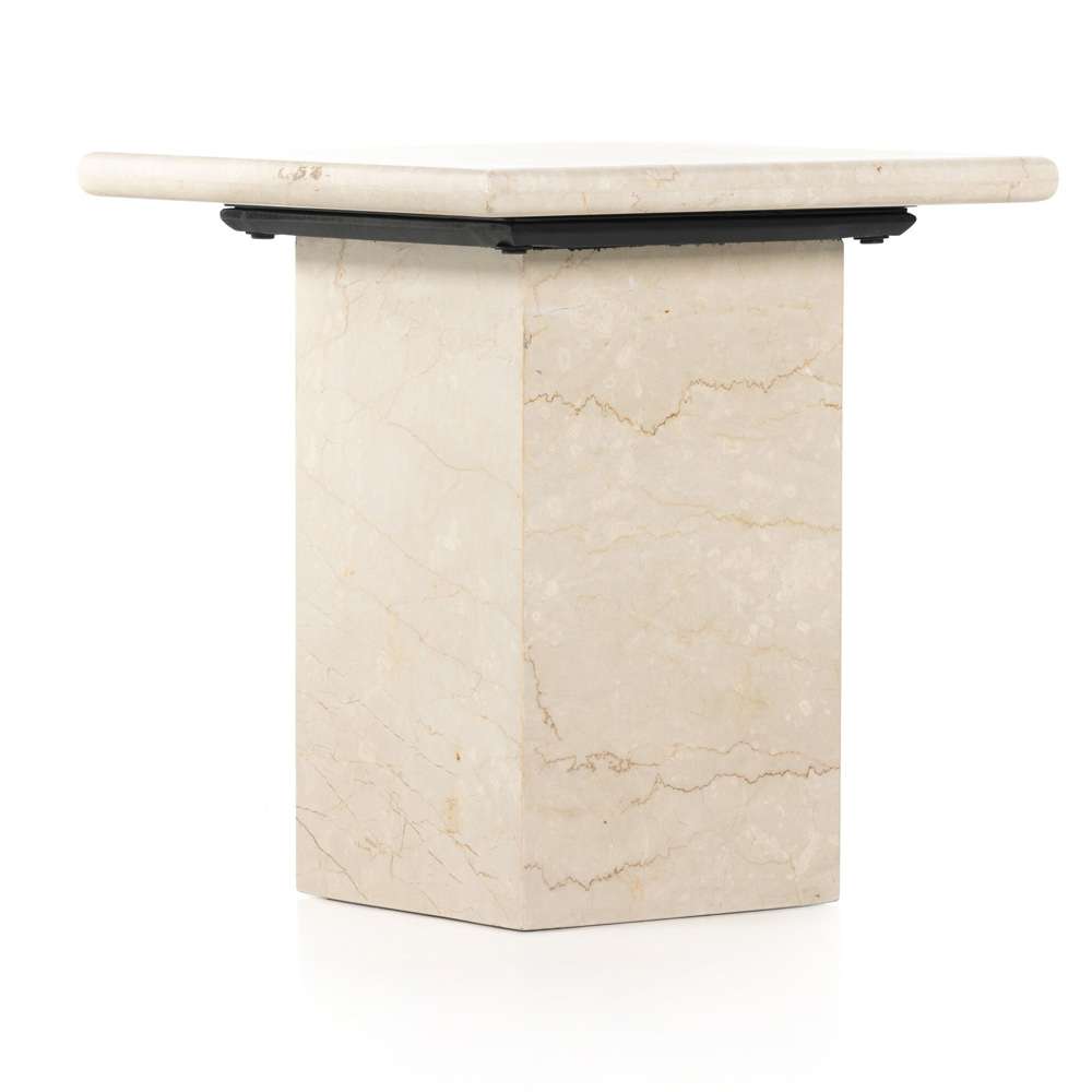 Four Hands - Arum End Table - Cream Marble - 229632-001 veiw 6