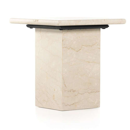 Four Hands - Arum End Table - Cream Marble - 229632-001 veiw 6
