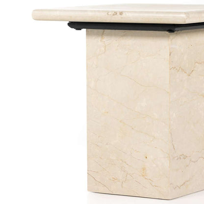 Four Hands - Arum End Table - Cream Marble - 229632-001 veiw 8