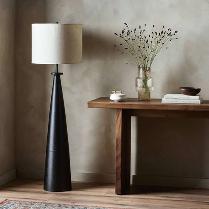 Four Hands - Asher - Innes Floor Lamp - Matte Black Cast - 225913-004 veiw 7