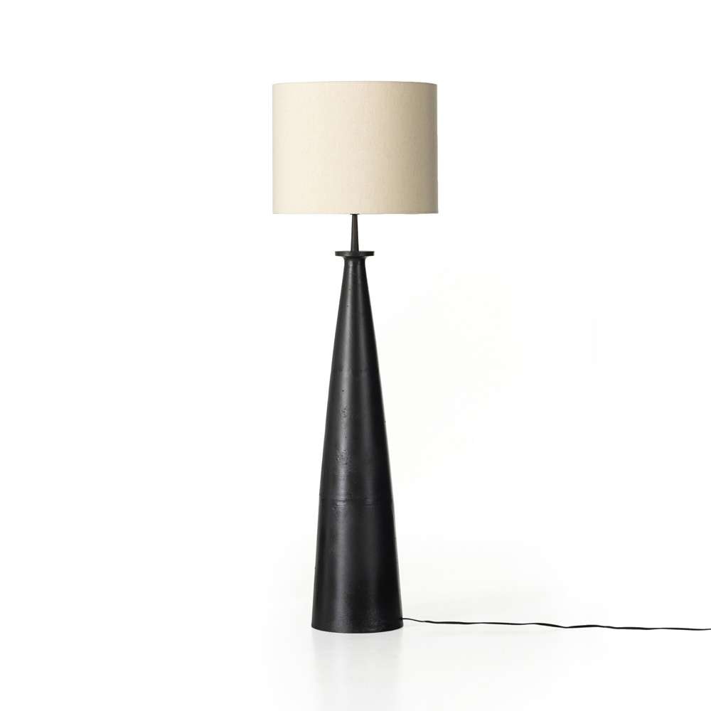 Four Hands - Asher - Innes Floor Lamp - Matte Black Cast - 225913-004 veiw 12
