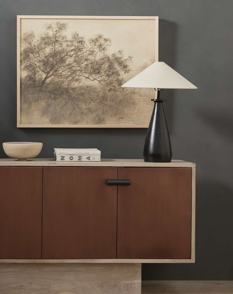 Four Hands - Asher - Innes Tapered Shade Table Lamp - Mtte Black - 231078-003 veiw 7