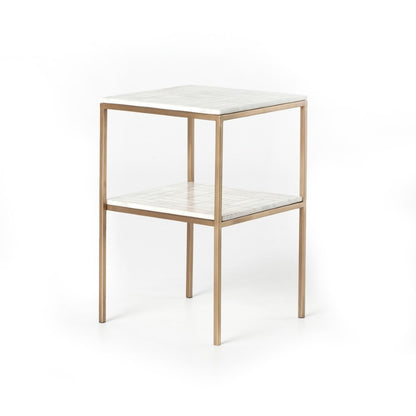 Four Hands - Piet Printed Marble Nightstand - Antique B - IASR-043 veiw 1