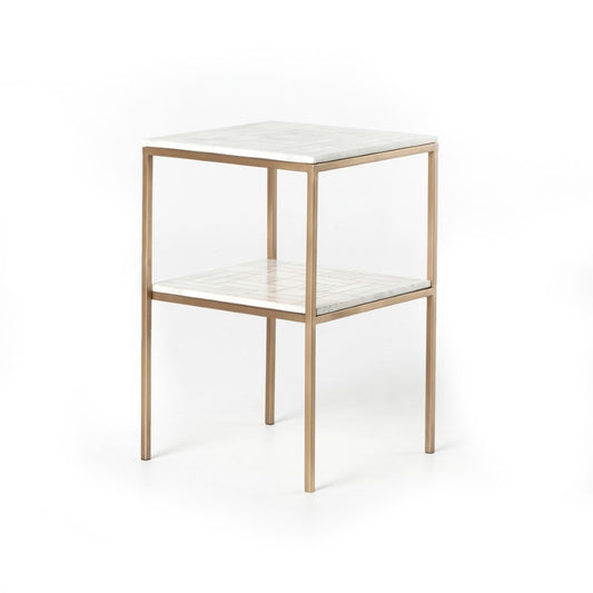 Four Hands - Piet Printed Marble Nightstand - Antique B - IASR-043 veiw 1