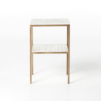 Four Hands - Piet Printed Marble Nightstand - Antique B - IASR-043 veiw 6