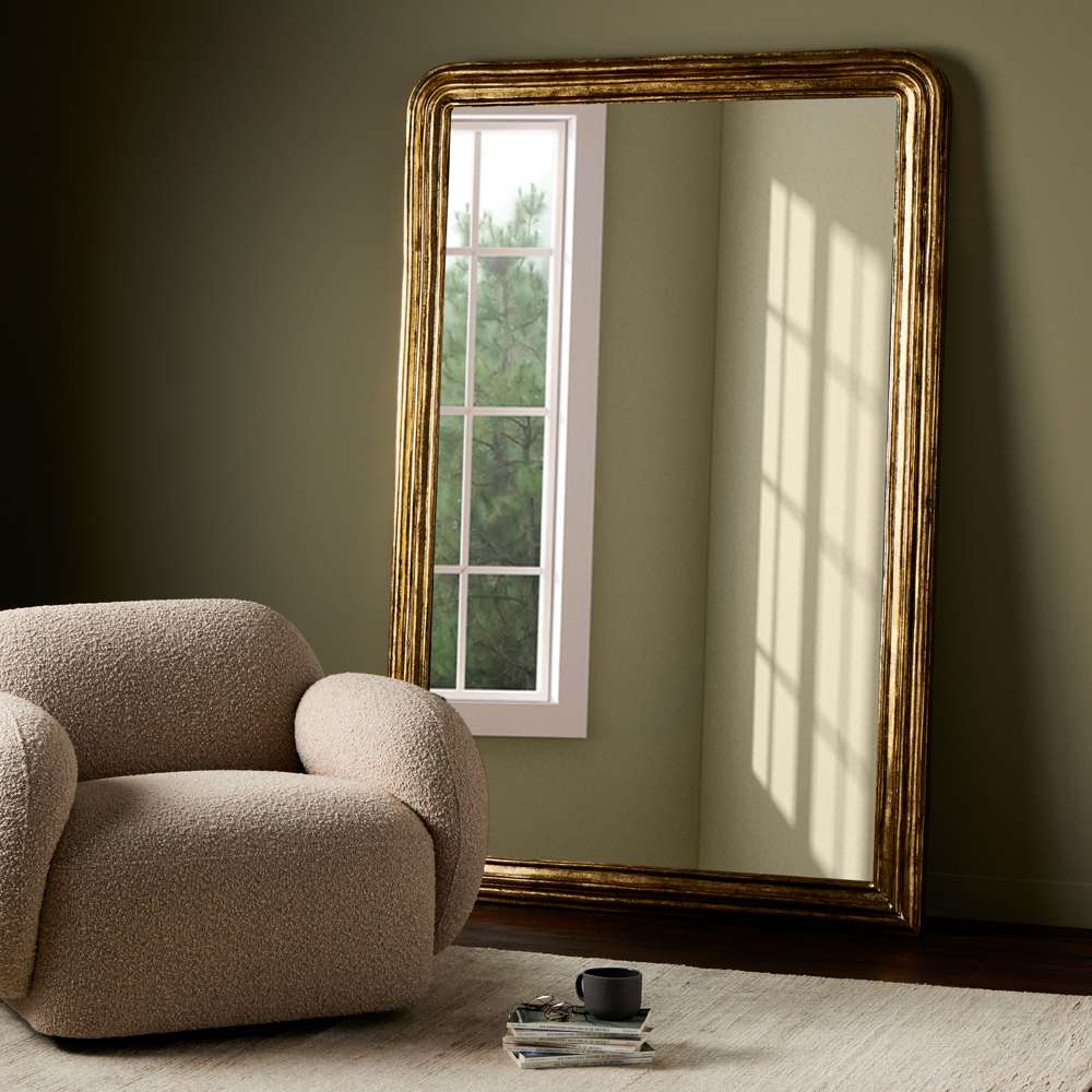 Four Hands - Asher - Vintage Louis Floor Mirror-Antiqued - 236067-001 veiw 10