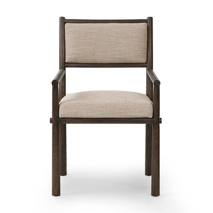 Four Hands - Ashford - Akiro Dining Armchair - Laken Stone - 245341-002_CLOSEOUT view 2