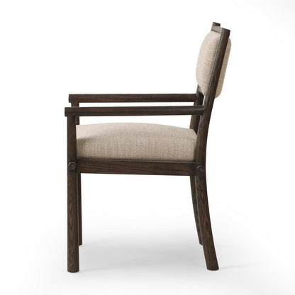 Four Hands - Ashford - Akiro Dining Armchair - Laken Stone - 245341-002_CLOSEOUT view 3