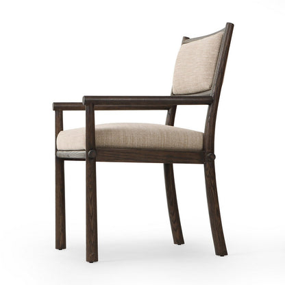 Four Hands - Ashford - Akiro Dining Armchair - Laken Stone - 245341-002_CLOSEOUT view 4