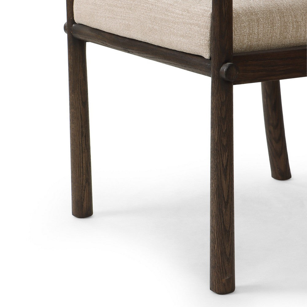 Four Hands - Ashford - Akiro Dining Armchair - Laken Stone - 245341-002_CLOSEOUT view 9
