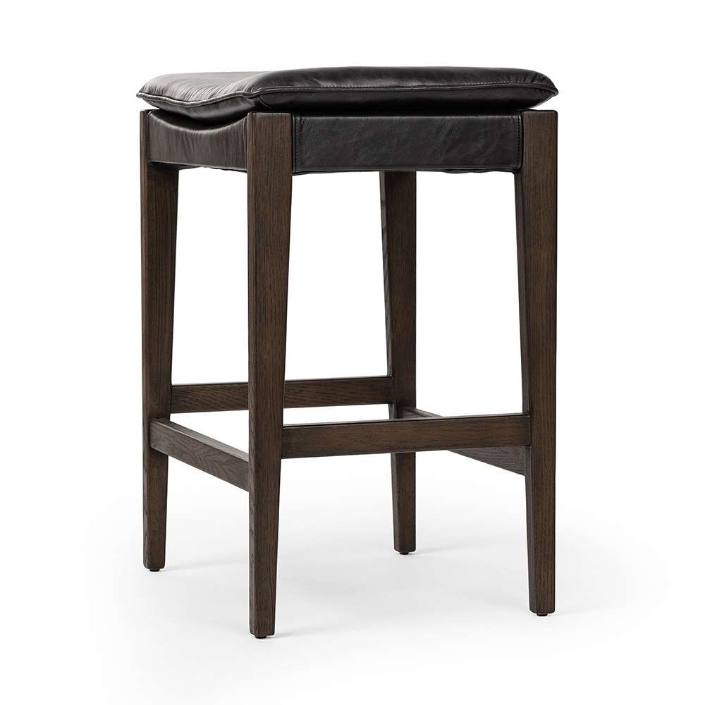 Four Hands - Ashford - Aya Stool - Sonoma Black - Counter - 238907-004 veiw 2