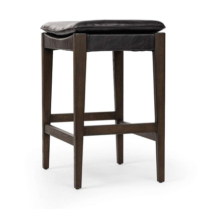 Four Hands - Ashford - Aya Stool - Sonoma Black - Counter - 238907-004 veiw 2