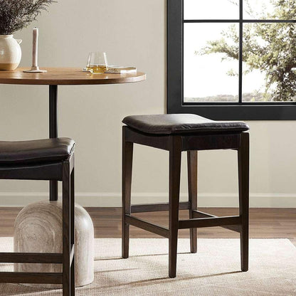 Four Hands - Ashford - Aya Stool - Sonoma Black - Counter - 238907-004 veiw 7