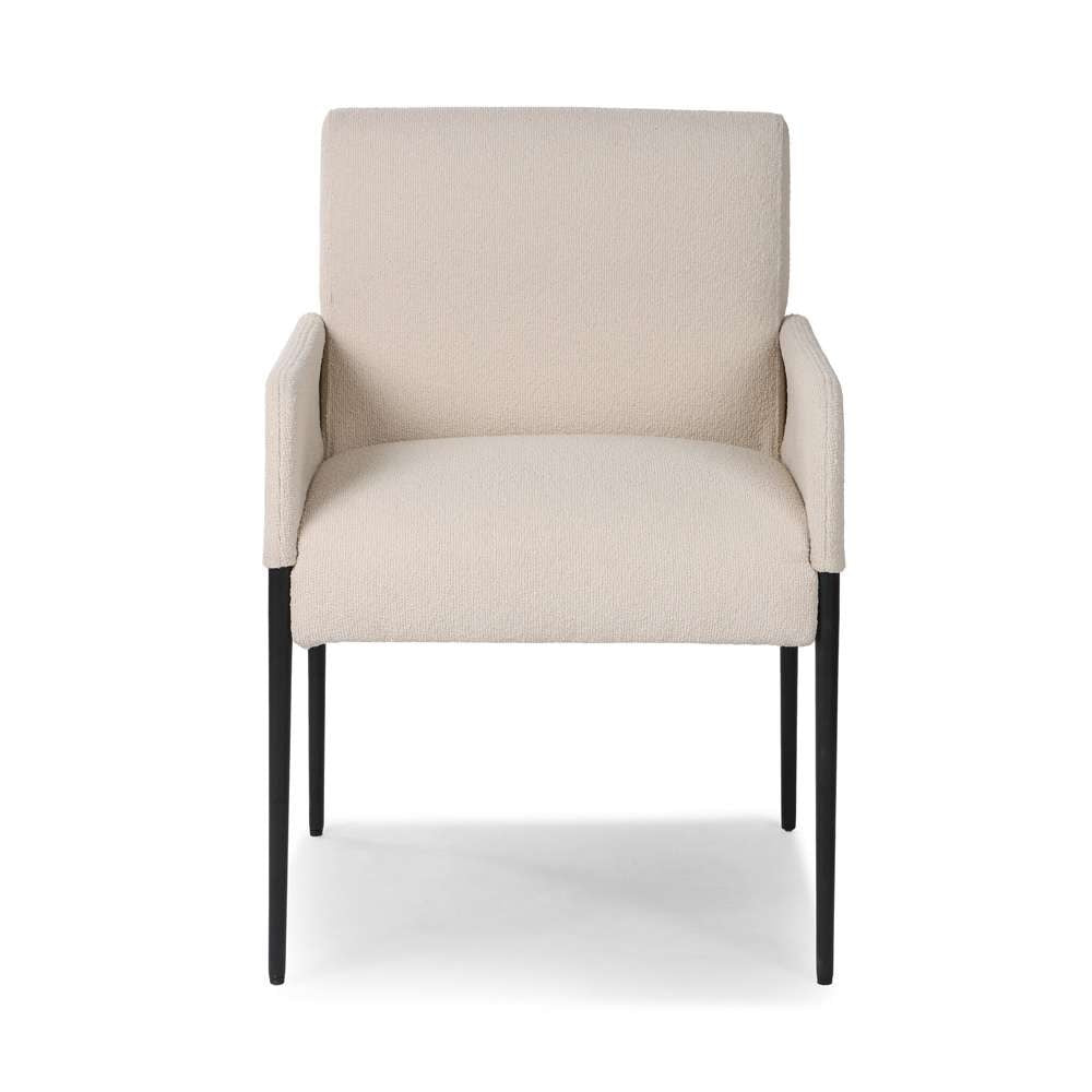 Four Hands - Ashford - Brickel Dining ArmChair - Fiqa Boucle Light Taupe - 235171-005 veiw 1