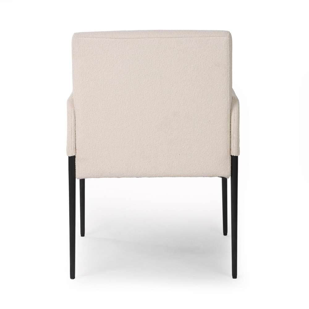 Four Hands - Ashford - Brickel Dining ArmChair - Fiqa Boucle Light Taupe - 235171-005 veiw 2
