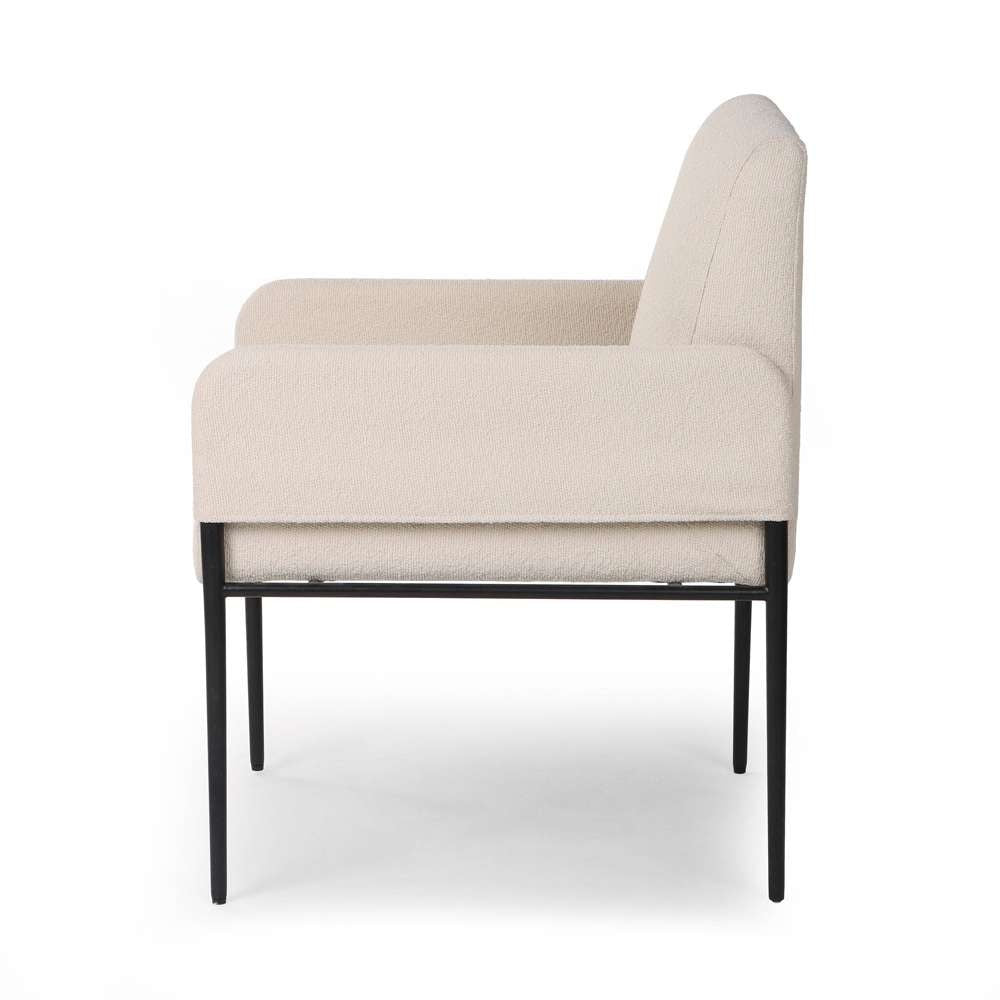 Four Hands - Ashford - Brickel Dining ArmChair - Fiqa Boucle Light Taupe - 235171-005 veiw 11