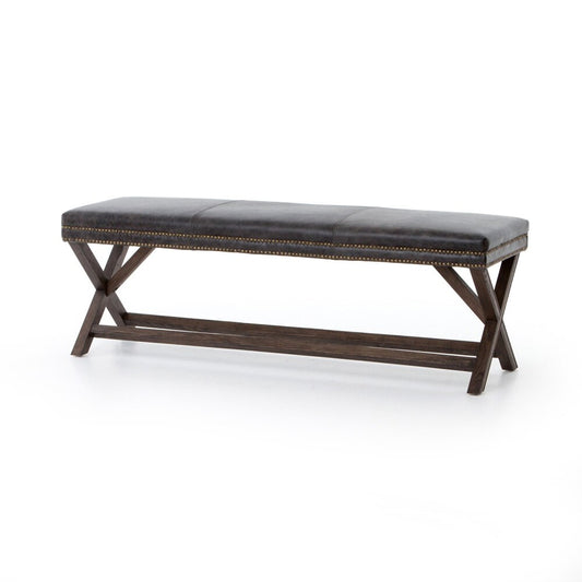 Four Hands - Ashford - Elyse Bench - Durango Smoke - 105658-007 veiw 1