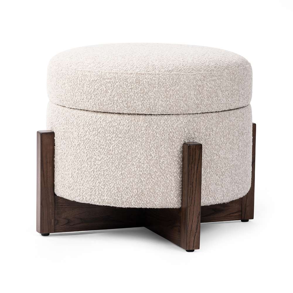 Four Hands - Ashford - Esben Storage Ottoman-25in-Sattley Fog - 231475-001 veiw 1