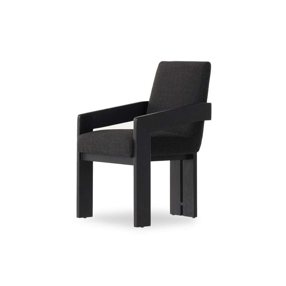 Four Hands - Ashford - Roxy Dining Armchair-Gibson Black - 236446-003 veiw 1