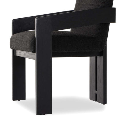 Four Hands - Ashford - Roxy Dining Armchair-Gibson Black - 236446-003 veiw 9