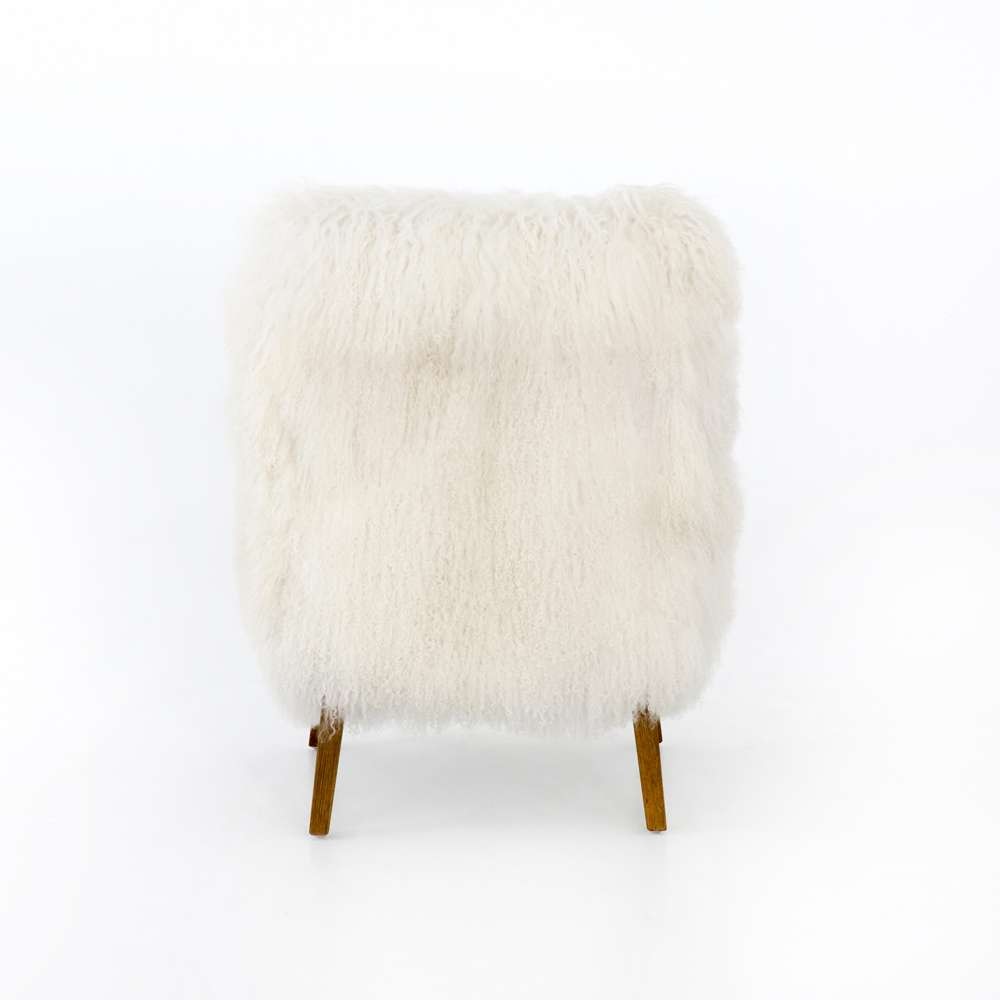 Four Hands - Ashland Armchair - Mongolia Cream Fur - 100637-002 veiw 2