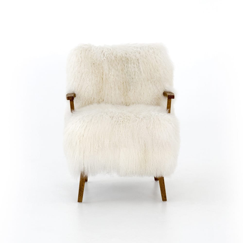 Four Hands - Ashland Armchair - Mongolia Cream Fur - 100637-002 veiw 6