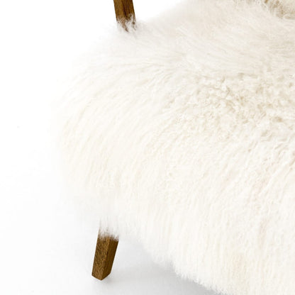 Four Hands - Ashland Armchair - Mongolia Cream Fur - 100637-002 veiw 8