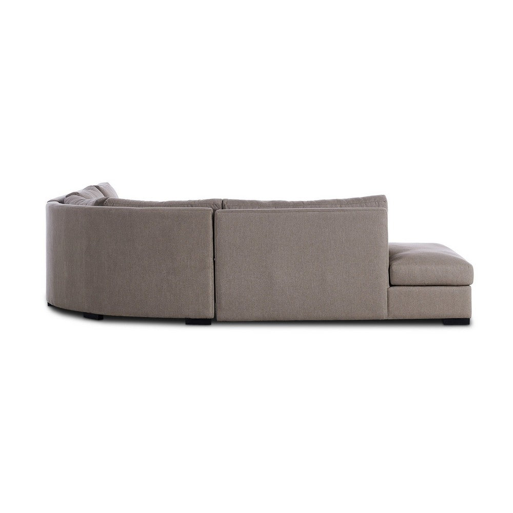 Four Hands - Atelier - Albany 3-Piece Sectional - Vesuvio Cafe - 237726-002_CLOSEOUT view 3