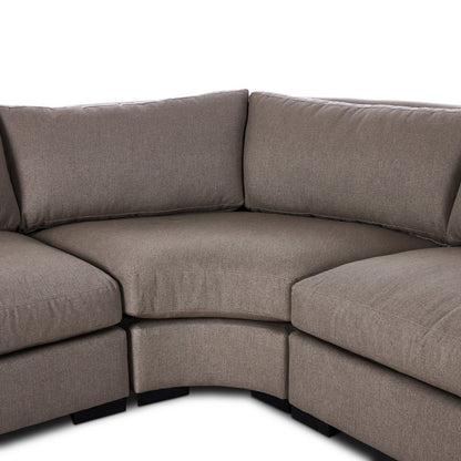 Four Hands - Atelier - Albany 3-Piece Sectional - Vesuvio Cafe - 237726-002_CLOSEOUT view 7