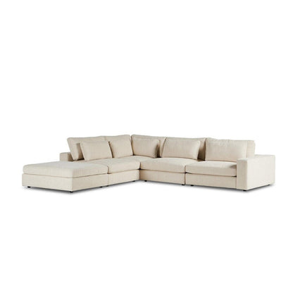 Four Hands - Atelier - Bloor 4-Piece Sectional W/ Ottoman - Clairmont Ivory - 106153-008 veiw 1