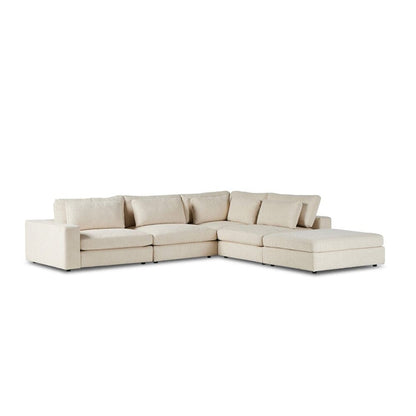 Four Hands - Atelier - Bloor 4-Piece Sectional W/ Ottoman - Clairmont Ivory - 106156-007 veiw 1