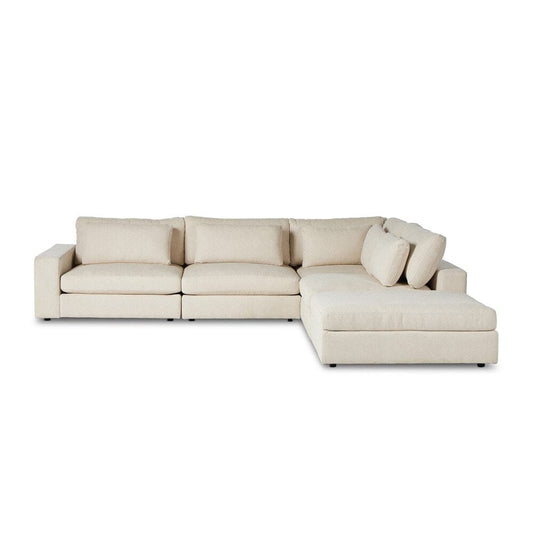 Four Hands - Atelier - Bloor 4-Piece Sectional W/ Ottoman - Clairmont Ivory - 106156-007 veiw 2