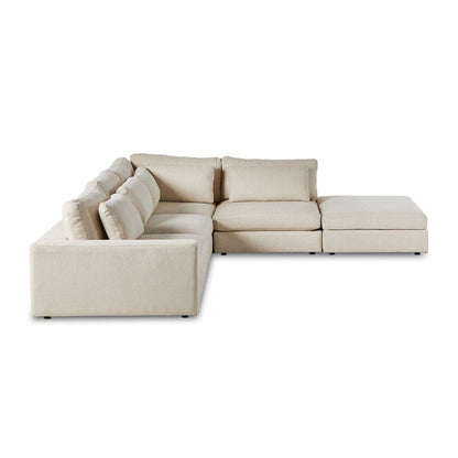 Four Hands - Atelier - Bloor 4-Piece Sectional W/ Ottoman - Clairmont Ivory - 106156-007 veiw 3