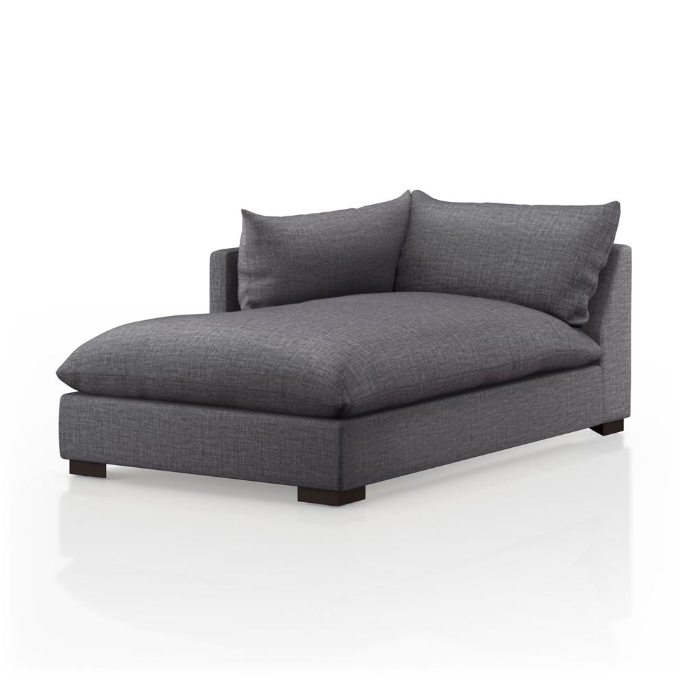 Four Hands - Atelier - Build Your Own: Westwood Sectional - Left Chaise Piece - 43.5in - Bennett Charcoal - 227987-001 veiw 1